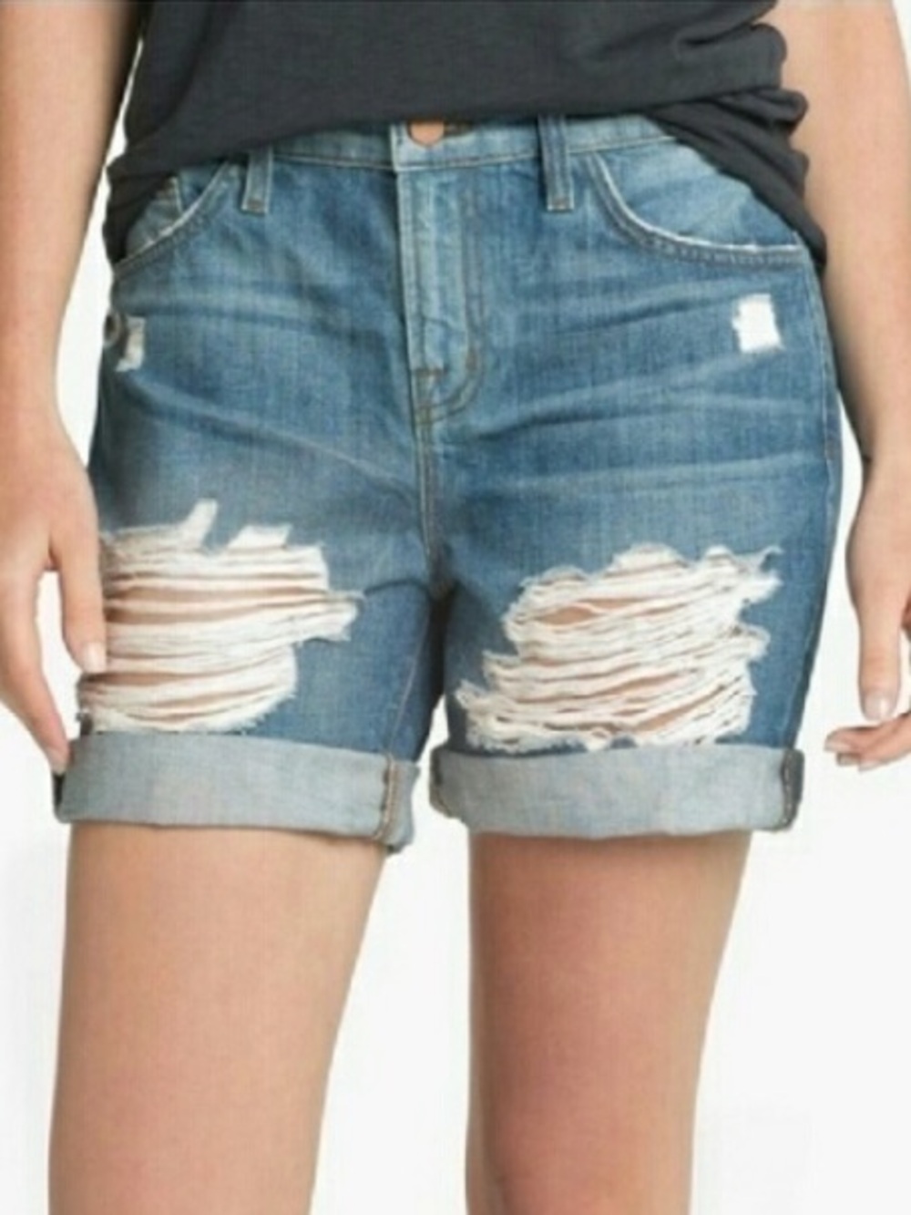 J Brand Nash distressed shorts in Euphoria